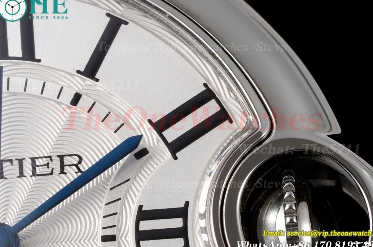 NH05 Dial SS De AF Ballon Cartier Bleu White 33mm SS 0319